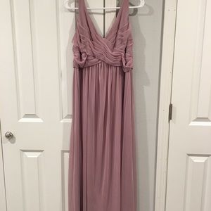 Floor length bridesmaid dress